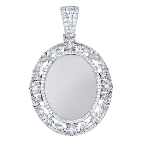 925 Sterling Silver Moissanite Pendant