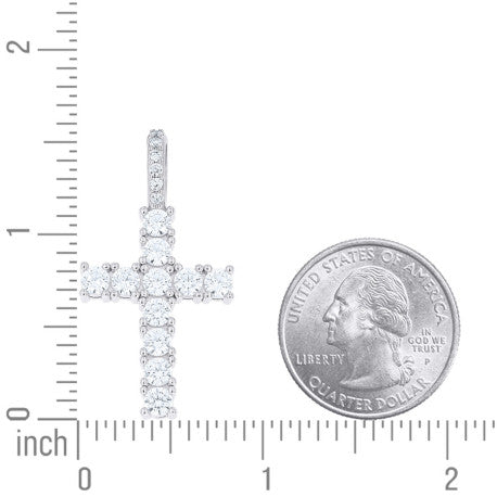 925 Sterling Silver Moissanite Pendant