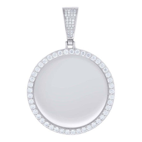 925 Sterling Silver Moissanite Pendant