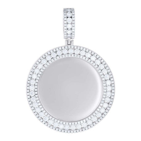 925 Sterling Silver Moissanite Pendant