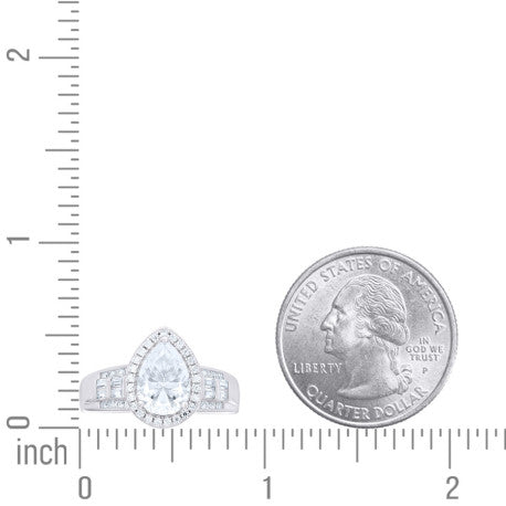 925 Sterling Silver Moissanite Ring