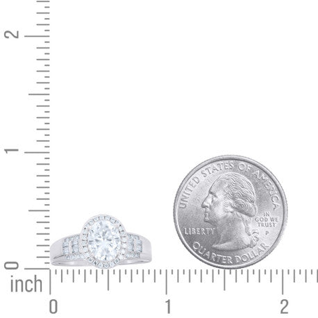 925 Sterling Silver Moissanite Ring