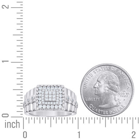 925 Sterling Silver Moissanite Ring S10-S12