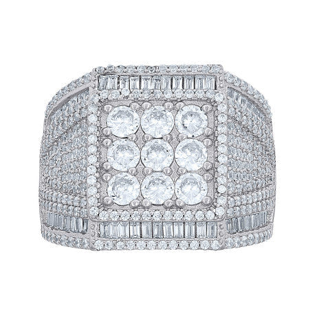 925 Sterling Silver Moissanite Ring S10-S12