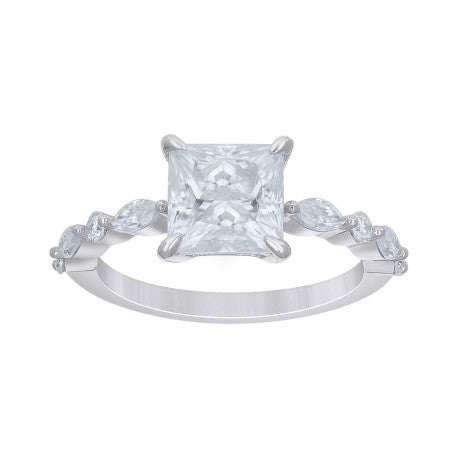 925 Sterling Silver Moissanite Ring S5-S9