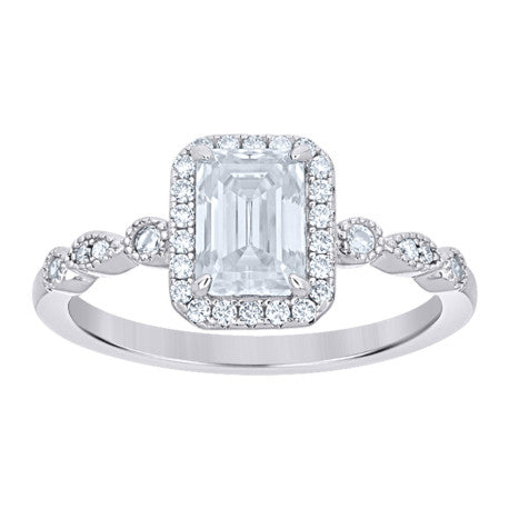 925 Sterling Silver Moissanite Ring S5-S9