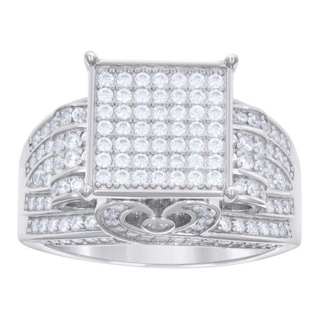 925 Sterling Silver Moissanite Ring S6-S10