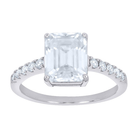 925 Sterling Silver Moissanite Ring S6-S11