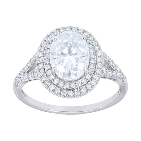 925 Sterling Silver Moissanite Ring S6-S11