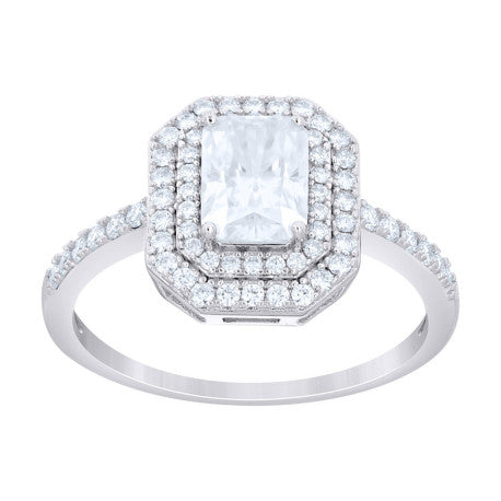 925 Sterling Silver Moissanite Ring S6-S11