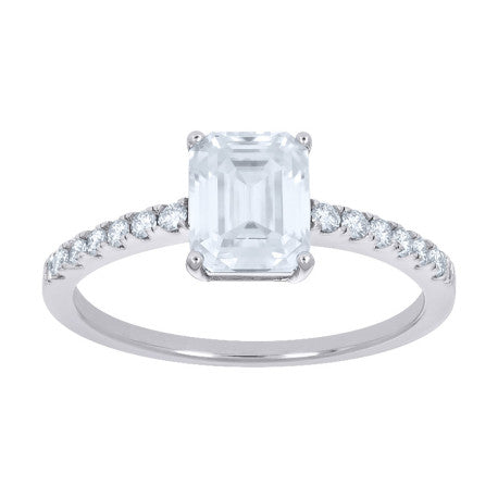 925 Sterling Silver Moissanite Ring S6-S11
