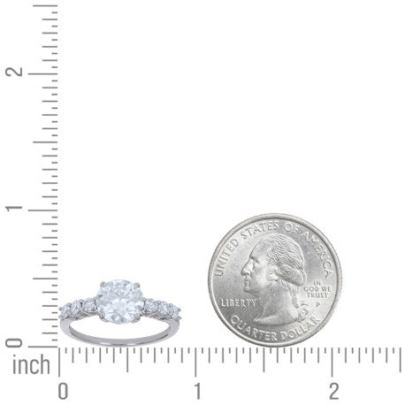 925 Sterling Silver Moissanite Ring S6-S11