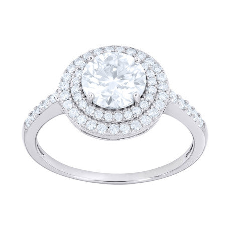 925 Sterling Silver Moissanite Ring S6-S11