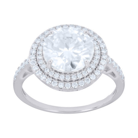 925 Sterling Silver Moissanite Ring S6-S11