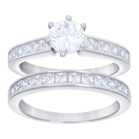 925 Sterling Silver Moissanite Ring S6-S9