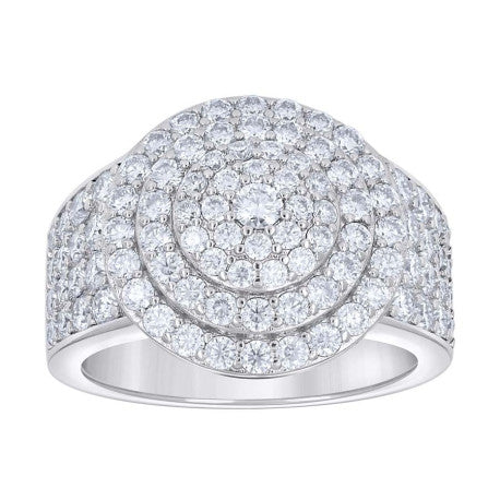 925 Sterling Silver Moissanite Ring S9-S11