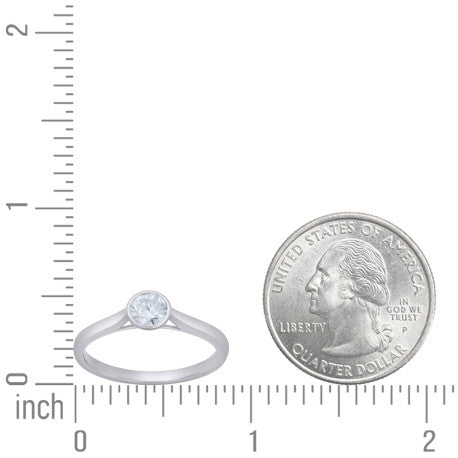 925 Sterling Silver Moissanite Ring