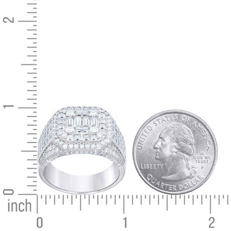 925 Sterling Silver Moissanite Ring