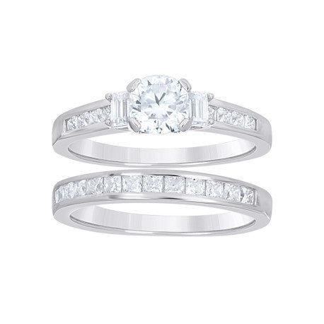 925 Sterling Silver Moissanite Ring