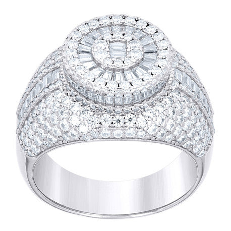 925 Sterling Silver Moissanite Ring