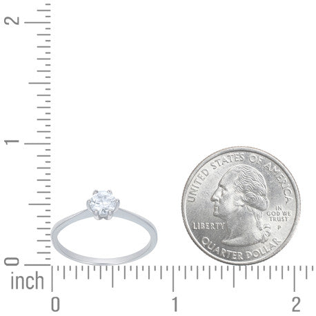 925 Sterling Silver Moissanite Ring