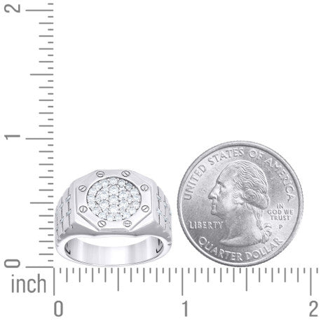 925 Sterling Silver Moissanite Ring