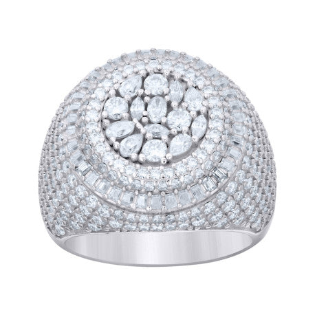 925 Sterling Silver Moissanite Ring