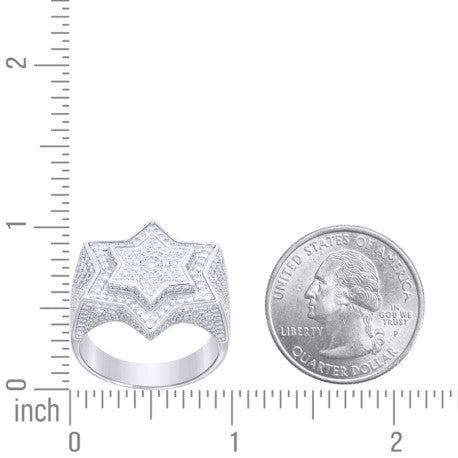 925 Sterling Silver Moissanite Ring