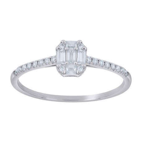 925 Sterling Silver Moissanite Ring