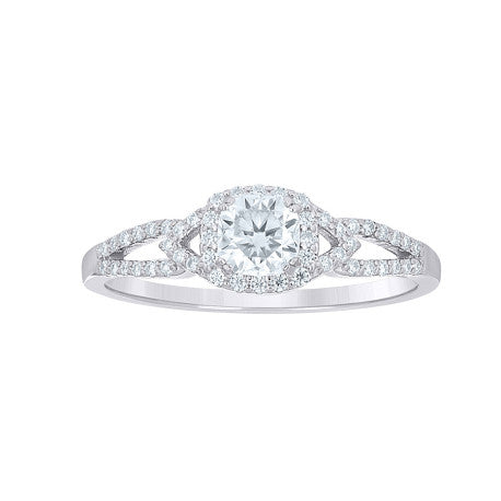925 Sterling Silver Moissanite Ring