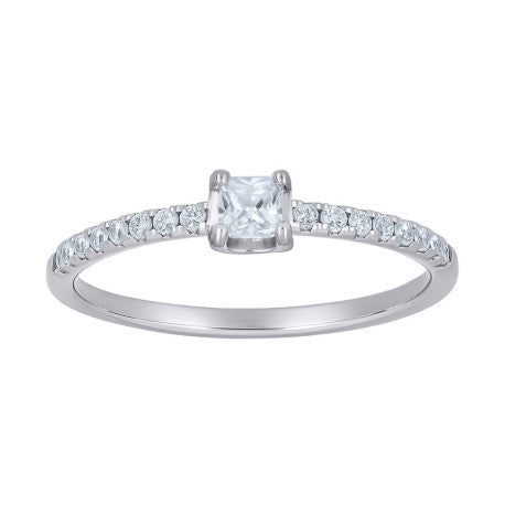 925 Sterling Silver Moissanite Ring