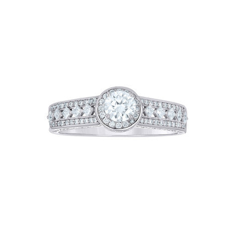 925 Sterling Silver Moissanite Ring