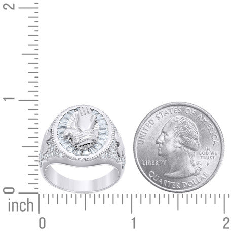 925 Sterling Silver Moissanite Ring