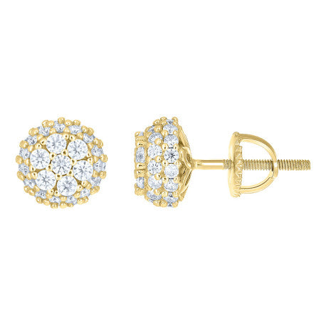 925 Sterling Silver Moissanite Stud Earrings
