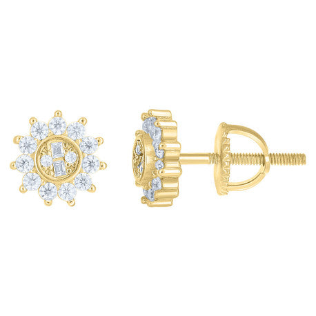 925 Sterling Silver Moissanite Stud Earrings