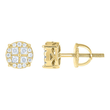 925 Sterling Silver Moissanite Stud Earrings