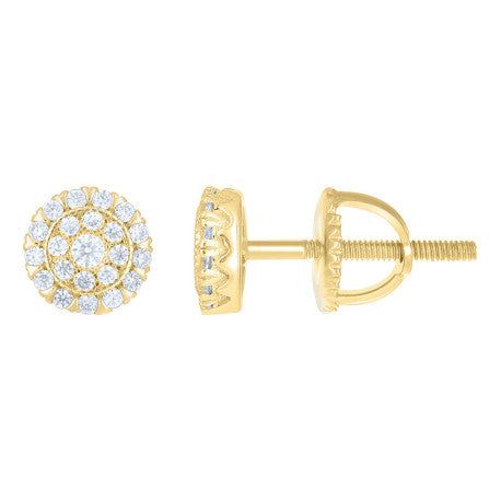 925 Sterling Silver Moissanite Stud Earrings