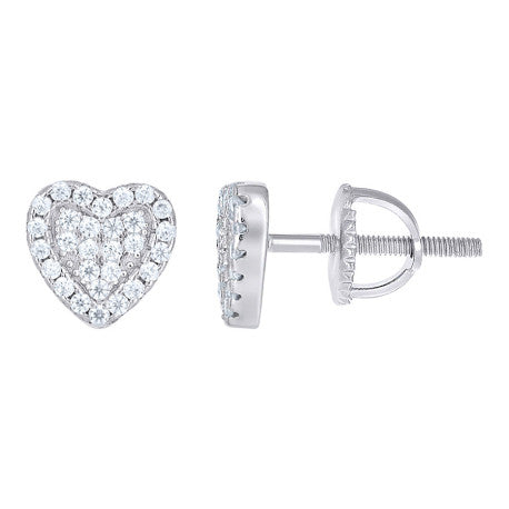 925 Sterling Silver Moissanite Stud Earrings