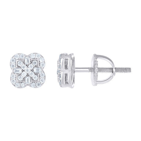 925 Sterling Silver Moissanite Stud Earrings