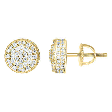 925 Sterling Silver Moissanite Stud Earrings