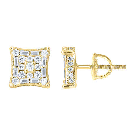 925 Sterling Silver Moissanite Stud Earrings