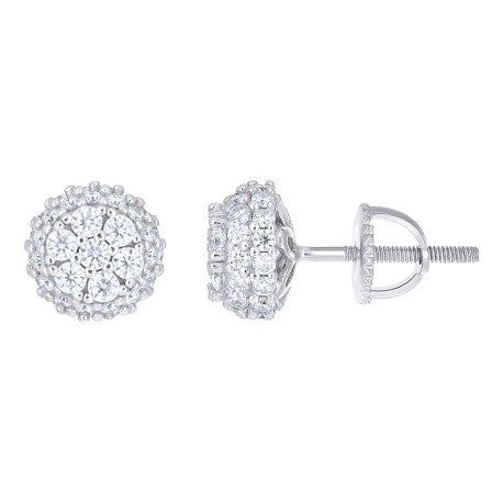 925 Sterling Silver Moissanite Stud Earrings