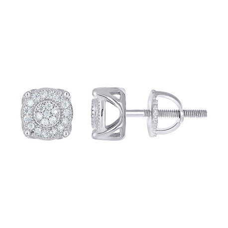 925 Sterling Silver Moissanite Stud Earrings