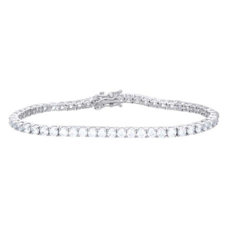 925 Sterling Silver Moissanite Tennis Chain 3mm