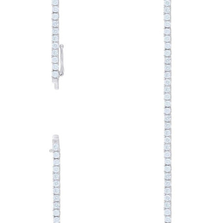 925 Sterling Silver Moissanite Tennis Chain 3mm