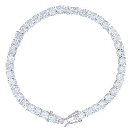 925 Sterling Silver Moissanite Tennis Chain 4mm