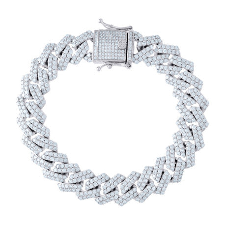 925 Sterling Silver Monaco 14mm Moissanite