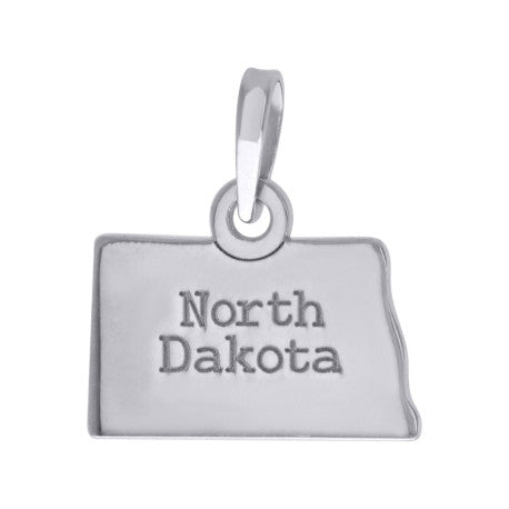 925 Sterling Silver North Dakota  Pendant