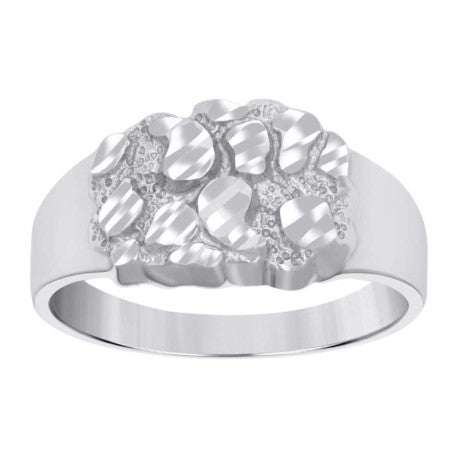 925 Sterling Silver Nugget Ring S7-S10