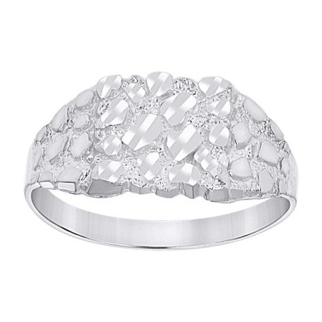925 Sterling Silver Nugget Ring